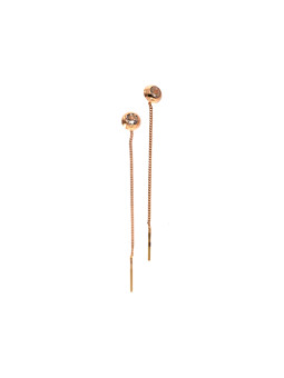 Rose gold zirconia earrings BRG01-12-03