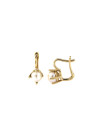 Yellow gold pearl earrings BGP01-04-05 