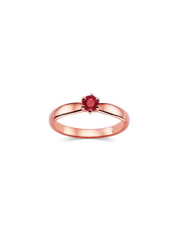 Rose gold ring with ruby DRBR17-R-01