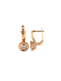 Rose gold zirconia earrings BRA04-01-20
