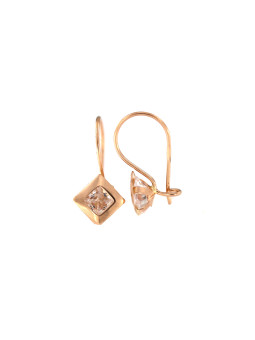 Rose gold zirconia earrings BRB01-02-36