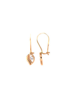 Rose gold zirconia earrings BRB01-02-32