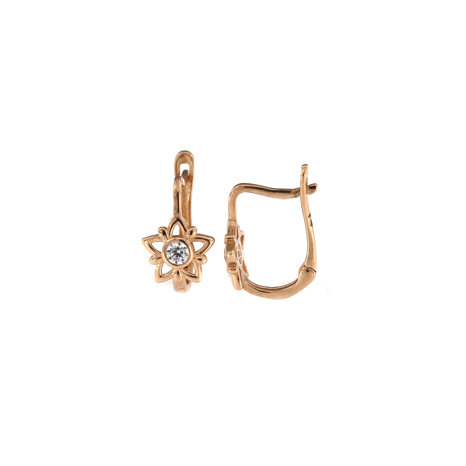 Rose gold kids earrings BRA10-01-21