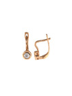 Rose gold kids earrings BRA08-01-29 