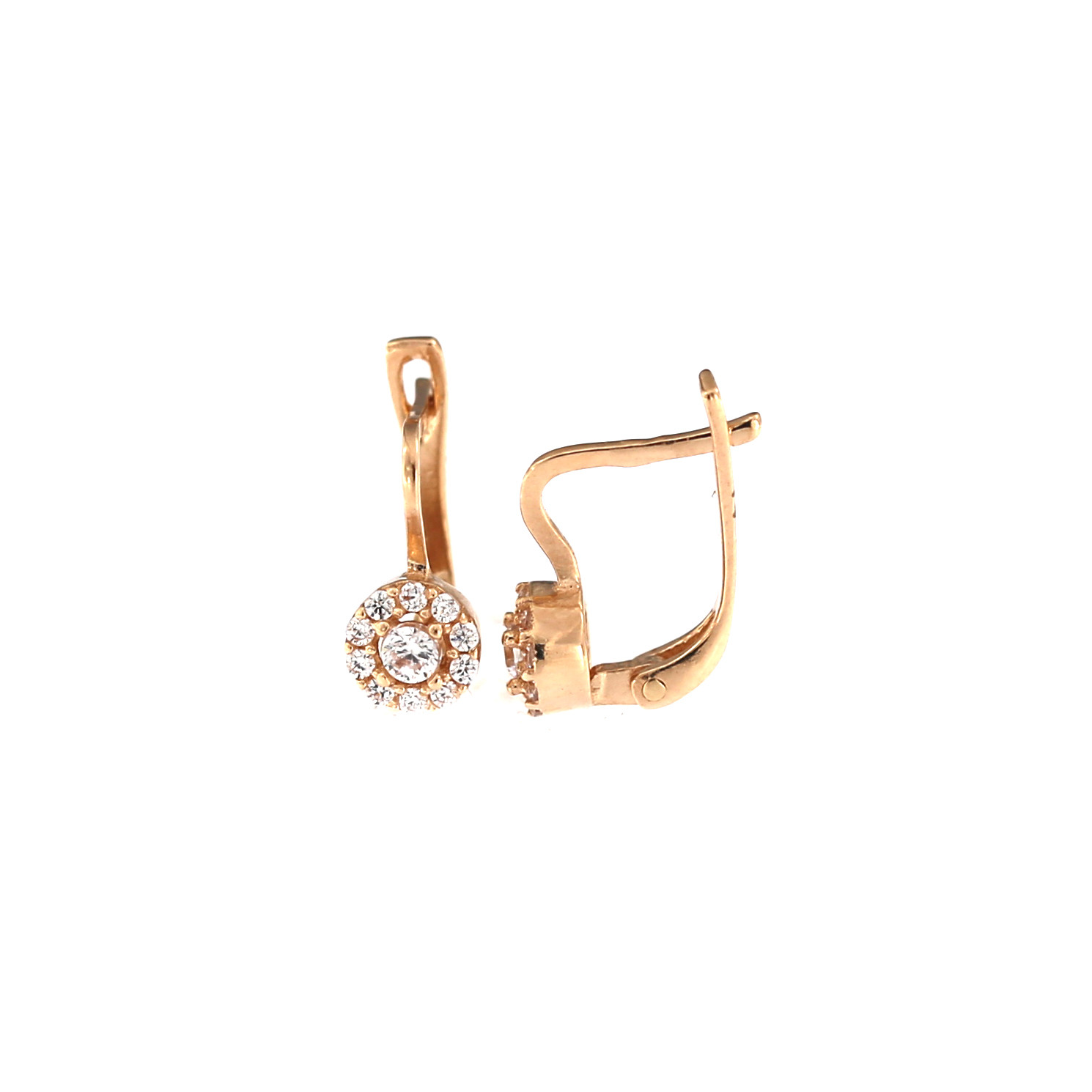 Rose gold kids earrings BRA08-01-27