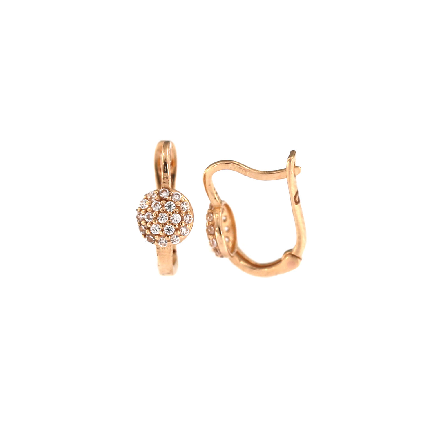 Rose gold kids earrings BRA08-01-26
