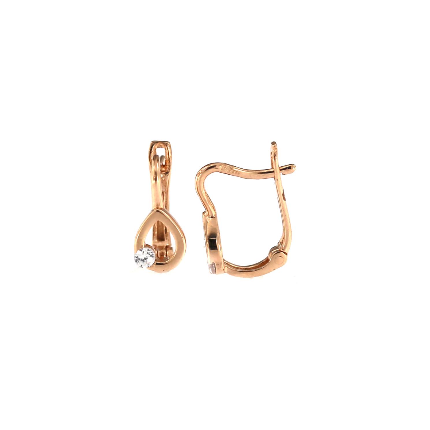 Rose gold kids earrings BRA08-01-24