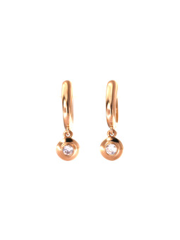 Rose gold drop earrings BRA05-05-04