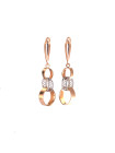 Rose gold drop earrings BRA05-02-29 