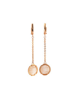 Rose gold drop earrings BRA05-01-17