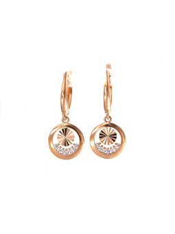 Rose gold drop earrings BRA05-01-16