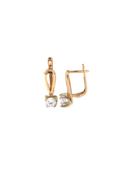 Rose gold zirconia earrings BRA04-02-65