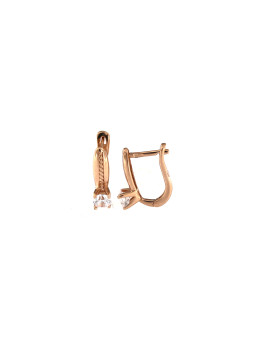 Rose gold zirconia earrings BRA04-02-61