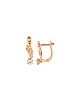 Rose gold zirconia earrings BRA04-02-53