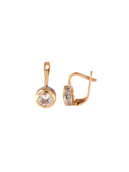 Rose gold zirconia earrings BRA04-01-18