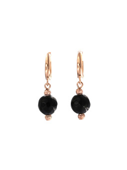 Rose gold quartz earrings BRA01-J-03