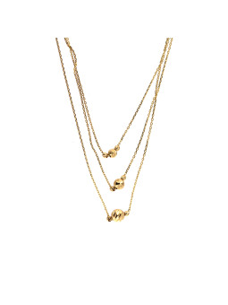 Yellow gold pendant necklace CPG11-11