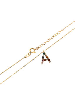 Yellow gold pendant necklace CPG12-A-04