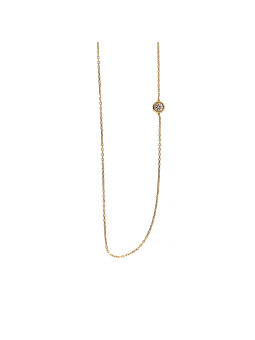 Yellow gold pendant necklace CPG13-08