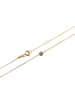 Yellow gold pendant necklace CPG13-08
