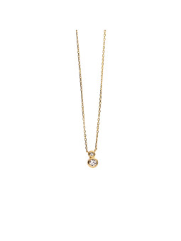 Yellow gold pendant necklace CPG23-01