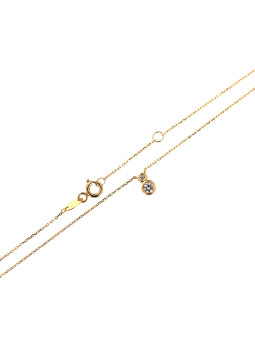 Yellow gold pendant necklace CPG23-01