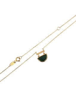 Yellow gold pendant necklace CPG24-01