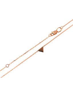 Rose gold pendant necklace CPR42-02