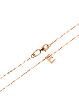 Rose gold pendant necklace CPR33-E-02