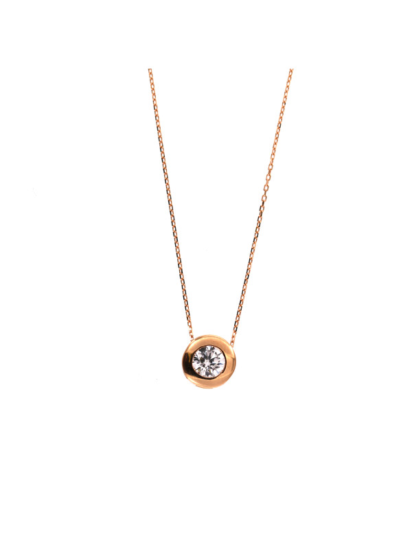 Rose gold pendant necklace CPR03-17