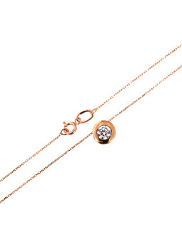 Rose gold pendant necklace CPR03-17