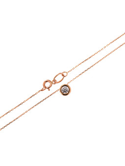 Rose gold pendant necklace CPR03-21