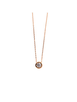 Rose gold pendant necklace CPR03-21