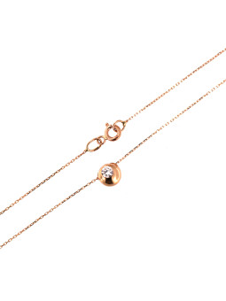 Rose gold pendant necklace CPR03-22