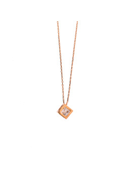Rose gold pendant necklace CPR04-04
