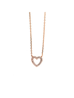 Rose gold pendant necklace CPR10-32