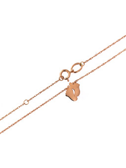 Rose gold pendant necklace CPR20-03
