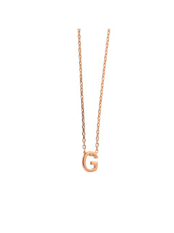 Rose gold pendant necklace CPR33-G-02