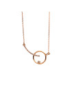 Rose gold pendant necklace CPR31-13 