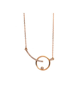 Rose gold pendant necklace CPR31-13
