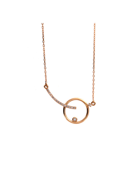 Rose gold pendant necklace CPR31-13