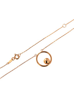 Rose gold pendant necklace CPR31-15