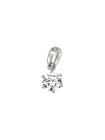 White gold zirconia pendant ABC06-02 