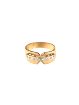 Auksinis žiedas su cirkoniais DRC06-02