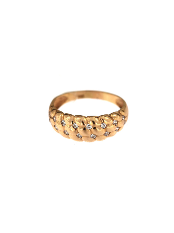 Rose gold zirconia ring DRC06-04