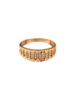 Auksinis žiedas su cirkoniais DRC06-08