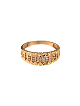 Rose gold zirconia ring DRC06-08