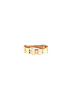 Rose gold zirconia ring DRC06-29 15MM