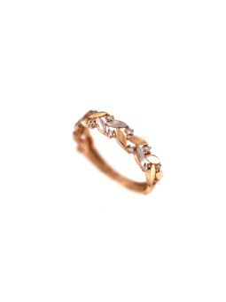 Rose gold zirconia ring DRC06-31 16MM