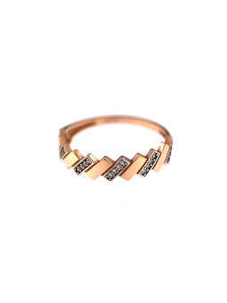 Rose gold zirconia ring DRC06-32 16MM